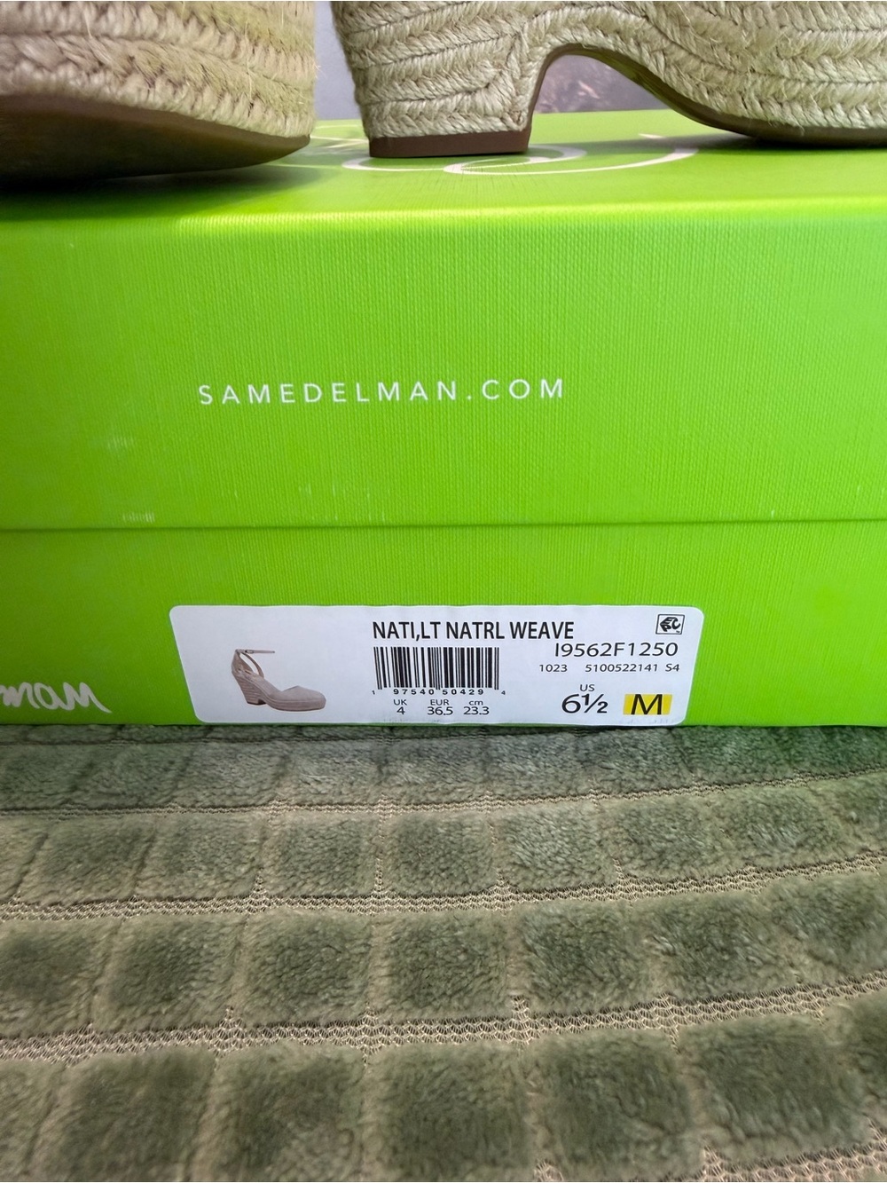 Sam Edelman Nati Platform Espadrille Wedges — Neutral Beige - Picture 4 of 7